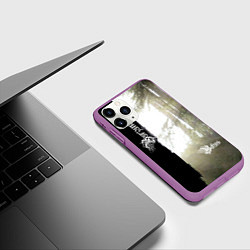 Чехол iPhone 11 Pro матовый Burzum - Belus, цвет: 3D-фиолетовый — фото 2