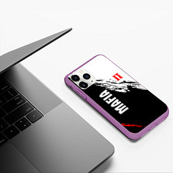 Чехол iPhone 11 Pro матовый MAFIA II мафия 2, цвет: 3D-фиолетовый — фото 2