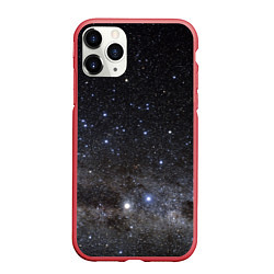 Чехол iPhone 11 Pro матовый Космический космос, цвет: 3D-красный