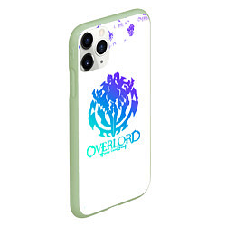 Чехол iPhone 11 Pro матовый Overlord неоновый логотип, цвет: 3D-салатовый — фото 2