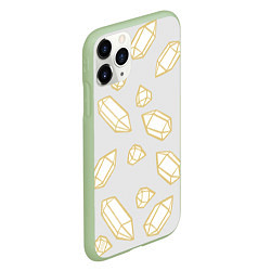 Чехол iPhone 11 Pro матовый URAL Crystal, цвет: 3D-салатовый — фото 2
