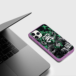 Чехол iPhone 11 Pro матовый Большой братан, цвет: 3D-фиолетовый — фото 2