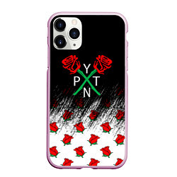 Чехол iPhone 11 Pro матовый PYTN X ROSE пейтон моормиер, цвет: 3D-розовый