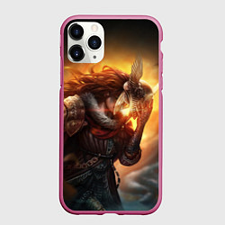 Чехол iPhone 11 Pro матовый MALENIA - МАЛЕНИЯ ELDEN RING ЕЛДЕН РИНГ, цвет: 3D-малиновый