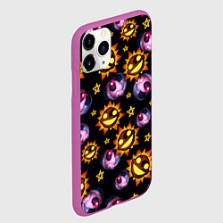 Чехол iPhone 11 Pro матовый Five Nights at Freddys: Security Breach Луна и Сол, цвет: 3D-фиолетовый — фото 2