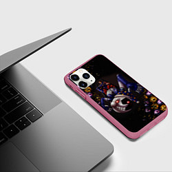 Чехол iPhone 11 Pro матовый Five Nights at Freddys: Security Breach Луна патте, цвет: 3D-малиновый — фото 2