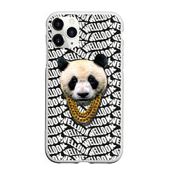 Чехол iPhone 11 Pro матовый Panda Look, цвет: 3D-белый