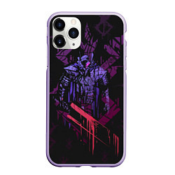 Чехол iPhone 11 Pro матовый BERSERK РУНА СОУЛУ спина, цвет: 3D-светло-сиреневый