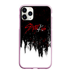 Чехол iPhone 11 Pro матовый Stray kids - changbin, цвет: 3D-розовый