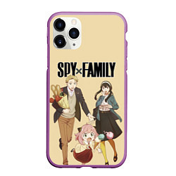 Чехол iPhone 11 Pro матовый Spy x Family: Семья шпиона, цвет: 3D-фиолетовый