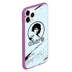 Чехол iPhone 11 Pro матовый The doors музыкант, цвет: 3D-фиолетовый — фото 2