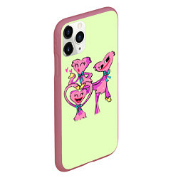 Чехол iPhone 11 Pro матовый POPPY PLAYTIME - KISSY MISSY - МИЛАЯ КИССИ МИССИ, цвет: 3D-малиновый — фото 2