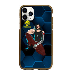 Чехол iPhone 11 Pro матовый Johnny cyberpunk2077