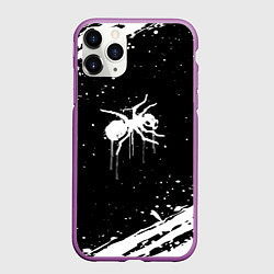 Чехол iPhone 11 Pro матовый The prodigy - паук, цвет: 3D-фиолетовый