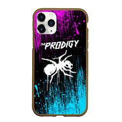 Чехол iPhone 11 Pro матовый The prodigy neon, цвет: 3D-коричневый