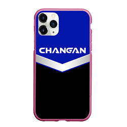Чехол iPhone 11 Pro матовый ЧАНГАН - CHANGAN - ФОРМА, цвет: 3D-малиновый