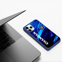Чехол iPhone 11 Pro матовый CHANGAN СИЯНИЕ ЧАНГАН, цвет: 3D-тёмно-синий — фото 2