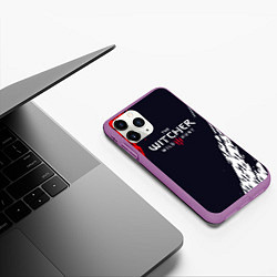 Чехол iPhone 11 Pro матовый THE WITCHER WILD HUNT КОГТИ, цвет: 3D-фиолетовый — фото 2