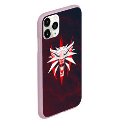 Чехол iPhone 11 Pro матовый THE WITCHER КОГОТЬ МОЛНИИ, цвет: 3D-розовый — фото 2