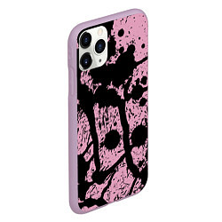 Чехол iPhone 11 Pro матовый Кляксы Авангард Узор Blots Vanguard Pattern, цвет: 3D-сиреневый — фото 2