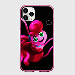 Чехол iPhone 11 Pro матовый POPPY PLAYTIME - Mommy long legs Мама длинные ноги, цвет: 3D-малиновый