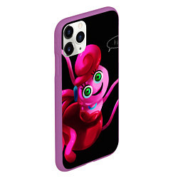 Чехол iPhone 11 Pro матовый POPPY PLAYTIME - Mommy long legs Мама длинные ноги, цвет: 3D-фиолетовый — фото 2