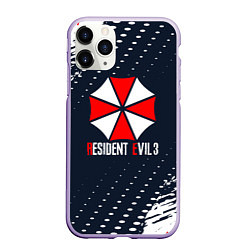 Чехол iPhone 11 Pro матовый Umbrella Corporation Resident Evil Краски, цвет: 3D-светло-сиреневый