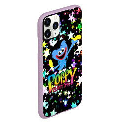 Чехол iPhone 11 Pro матовый POPPY PLAYTIME HAGGY WAGGY ХАГГИ ВАГГИ ЗВЕЗДЫ, цвет: 3D-сиреневый — фото 2