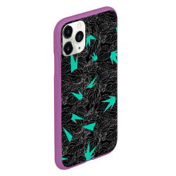 Чехол iPhone 11 Pro матовый Колючий Cactus, цвет: 3D-фиолетовый — фото 2