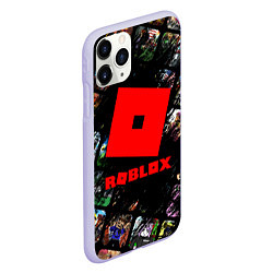 Чехол iPhone 11 Pro матовый ROBLOX СЮЖЕТЫ И ЛОГОТИП, цвет: 3D-светло-сиреневый — фото 2