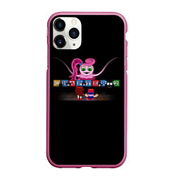 Чехол iPhone 11 Pro матовый POPPY PLAYTIME and Friday Night Funkin, цвет: 3D-малиновый