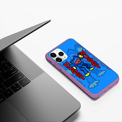 Чехол iPhone 11 Pro матовый Хагги Вагги Поппи Плейтайм Haggy Waggy, цвет: 3D-фиолетовый — фото 2