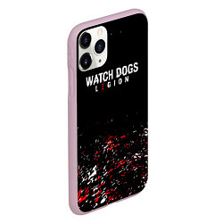 Чехол iPhone 11 Pro матовый Watch Dogs 2 Брызги красок, цвет: 3D-розовый — фото 2