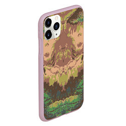 Чехол iPhone 11 Pro матовый Цветной,абстрактный, графический рисунок, цвет: 3D-розовый — фото 2