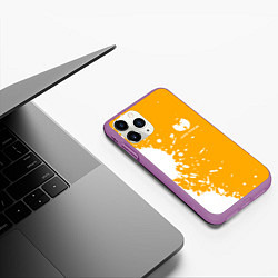 Чехол iPhone 11 Pro матовый Wu-tang clan маленькое лого, цвет: 3D-фиолетовый — фото 2