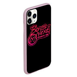 Чехол iPhone 11 Pro матовый BOYS NEXT DOOR, цвет: 3D-розовый — фото 2