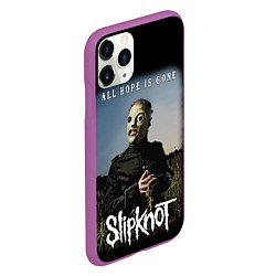 Чехол iPhone 11 Pro матовый SLIPKNOT - All Hope Is Gone Iowa 2008, цвет: 3D-фиолетовый — фото 2