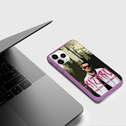 Чехол iPhone 11 Pro матовый KIZARU Nikto Ne Nuzhen, цвет: 3D-фиолетовый — фото 2