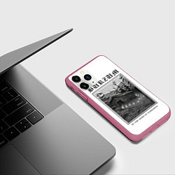 Чехол iPhone 11 Pro матовый In the arms of darkness - Burzum, цвет: 3D-малиновый — фото 2