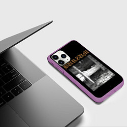 Чехол iPhone 11 Pro матовый Burzum cockroaches, цвет: 3D-фиолетовый — фото 2
