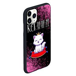 Чехол iPhone 11 Pro матовый Ксения КОШКА Арт, цвет: 3D-черный — фото 2