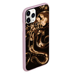 Чехол iPhone 11 Pro матовый Мощный осьминог, цвет: 3D-розовый — фото 2