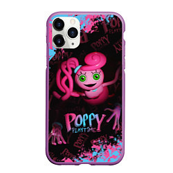 Чехол iPhone 11 Pro матовый Mommy Poppy Playtime, цвет: 3D-фиолетовый