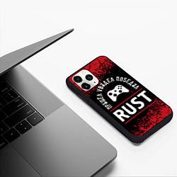Чехол iPhone 11 Pro матовый Rust Пришел, Увидел, Победил, цвет: 3D-черный — фото 2