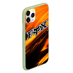 Чехол iPhone 11 Pro матовый FOX RACING - ФОКС СИЯНИЕ, цвет: 3D-салатовый — фото 2