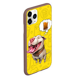 Чехол iPhone 11 Pro матовый BeerBull, цвет: 3D-коричневый — фото 2