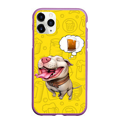 Чехол iPhone 11 Pro матовый BeerBull, цвет: 3D-фиолетовый