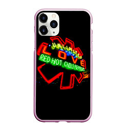 Чехол iPhone 11 Pro матовый Unlimited Love - Red Hot Chili Peppers, цвет: 3D-розовый