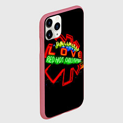 Чехол iPhone 11 Pro матовый Unlimited Love - Red Hot Chili Peppers, цвет: 3D-малиновый — фото 2