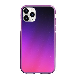 Чехол iPhone 11 Pro матовый Розовофиолетовый градиент, цвет: 3D-фиолетовый